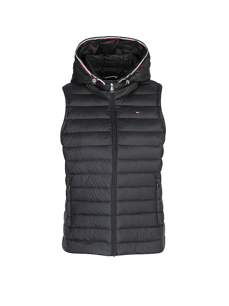 TOMMY HILFIGER Daunengilet  schwarz | S